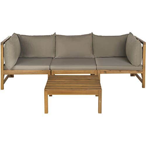 safavieh outdoor lynwood teak sofa set