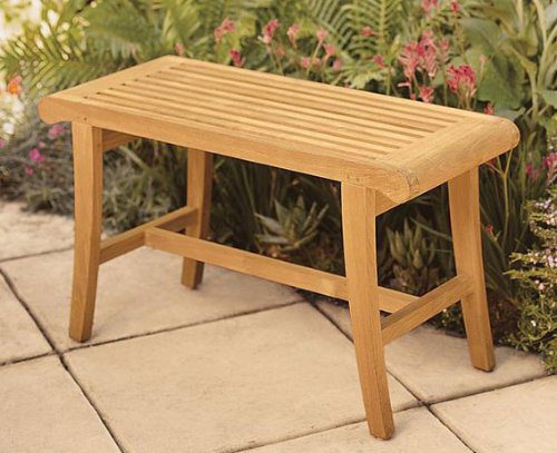 Small Outdoor Grade A Teak Wood Bench, Small Outdoor Bench