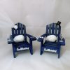Blue Adirondack Chairs Seashells Cake Topper