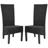 Safavieh Black Medium Wicker Chairs