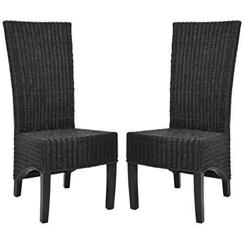 Safavieh Black Medium Wicker Chairs