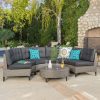 Currituck Outdoor 5PC Rounded Sectional Sofa