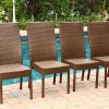 Abbyson Palermo Wicker Dining Chairs (4)