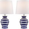 Camden Dark Blue and White Stripe Nautical Lamp