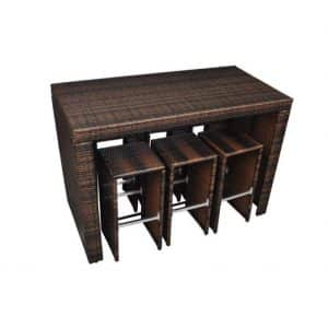 8b-poly-rattan-garden-hightop-barstool-wicker-dining-set-300x300 Best Outdoor Wicker Patio Furniture