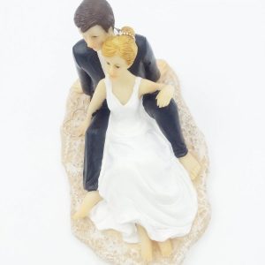8d-groom-bride-on-beach-wedding-cake-topper-300x300 Beach Wedding Cake Toppers & Nautical Cake Toppers