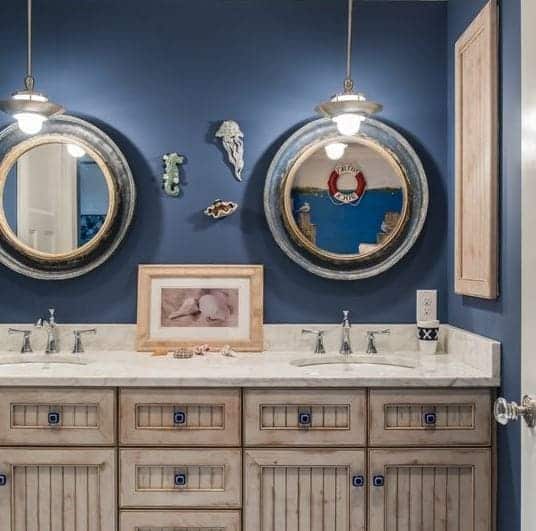 Beautiful-By-The-Sea-by-Town-and-Country-Kitchen-and-Bath 101 Indoor Nautical Style Lighting Ideas