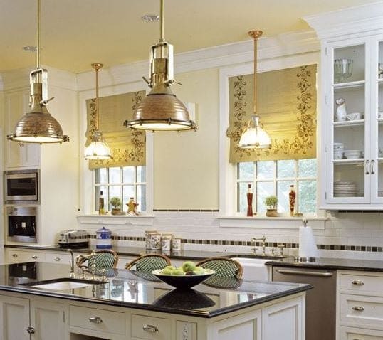Traditional-Kitchen-by-Felhandler-Steeneken-Architects 101 Indoor Nautical Style Lighting Ideas