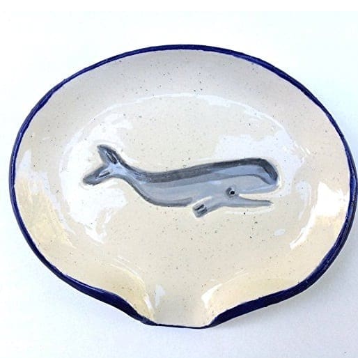 ceramic-whale-spoon-rest Beach Spoon Rests & Nautical Spoon Rests