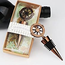 nautical-compass-wine-bottle-stoppers Nautical Wedding Favors