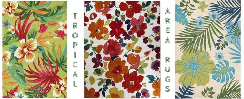 Tropical Rugs And Area, Tropical Pattern Area Rugs