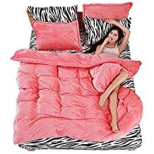 coral-zebra-duvet-cover Coral Bedding Sets and Coral Comforters
