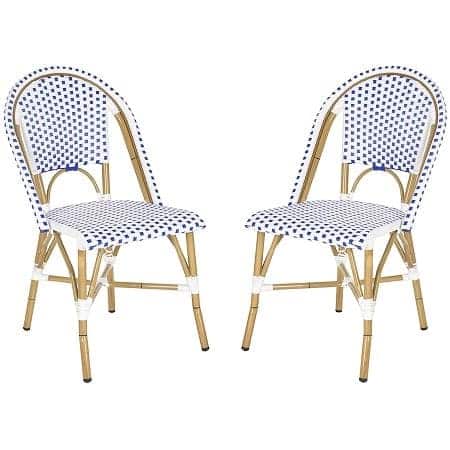 safavieh-home-collection-blue-and-white-stacking-side-chair White Wicker Furniture & White Rattan Furniture