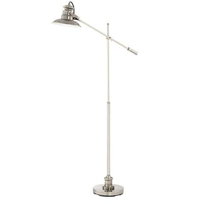 Admiral-Satin-Nickel-Floor-Lamp Nautical Themed Lamps