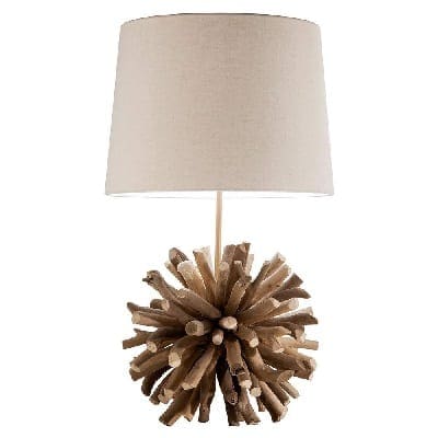modern-home-nautical-driftwood-ball-table-lamp Nautical Themed Lamps
