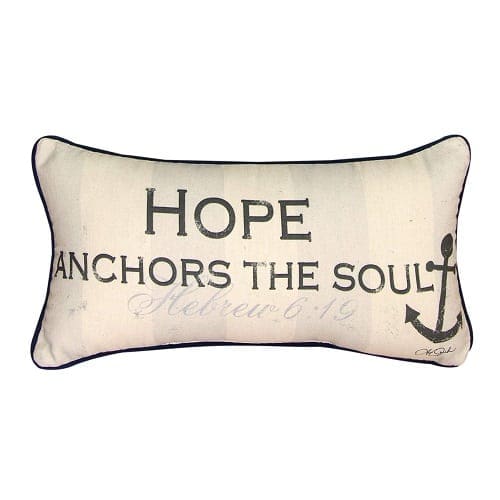 hope-anchors-the-soul-throw-pillow Nautical Pillows & Nautical Pillow Covers