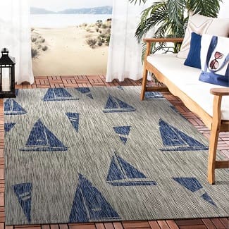Beach Rugs And Area, Beach Themed Outdoor Area Rugs