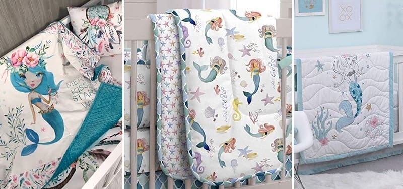 mermaid crib bedding sets