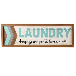 laundry-drop-your-pants-coastal-wooden-sign Wooden Beach Signs & Coastal Wood Signs
