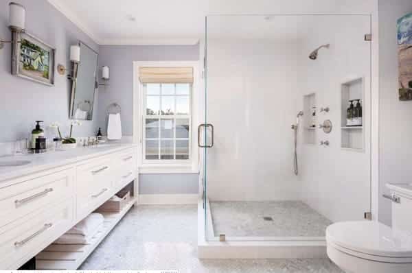 Southampton-Beach-House-by-Suk-Design-Group-LLP 31 Beach Cottage Bathroom Ideas