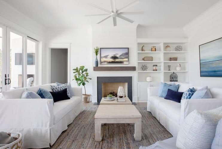 Casual-and-Cool-by-The-Guest-House-Studio-ASID 101 Beach Themed Living Room Ideas