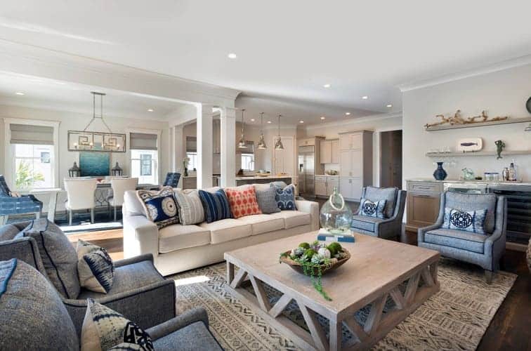 Isle-of-Palms-Home-by-CHD-Interiors 101 Beach Themed Living Room Ideas
