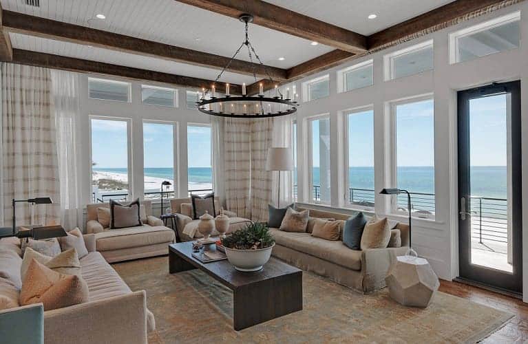 Snowman-Residence-by-Geoff-Chick-Associates 101 Beach Themed Living Room Ideas