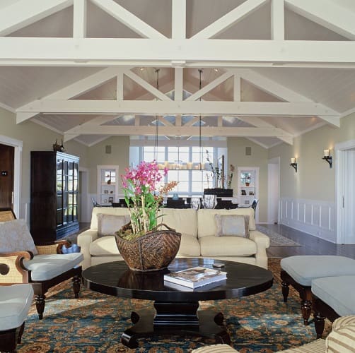 Traditional-Beach-House-by-DD-Ford-Construction 101 Beach Themed Living Room Ideas