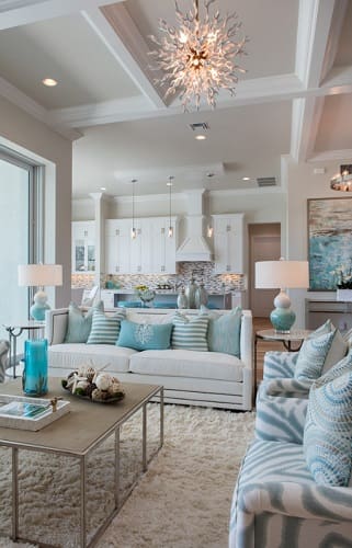 Winterberry-Model-Living-Room-by-Robb-Stucky 101 Beach Themed Living Room Ideas