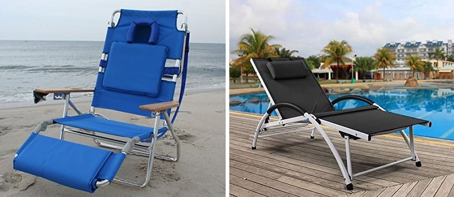 lounge long beach chairs