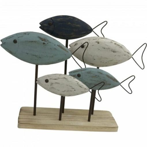 Howie+Wooden+Fish+on+Base+Figurine