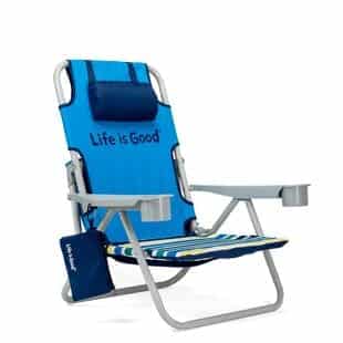 LifeisGoodRecliningBeachChair 100+ Best Beach Chairs 2022