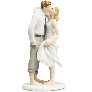 Wedding-Collectibles-Beach-Get-Away-Wedding-Cake-Topper Beach Wedding Cake Toppers & Nautical Cake Toppers