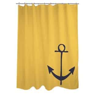 VintageAnchorSingleShowerCurtain Best Anchor Shower Curtains