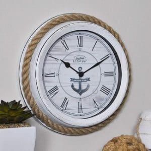 Nautical Beach Wheel Wall clock Maritime Time Clock Home Wall Decoration A4L2 