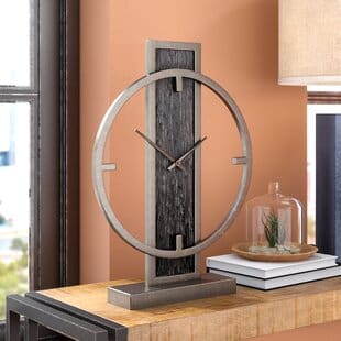 ModernAnalogWoodDeskClock Best Nautical Desk Clocks
