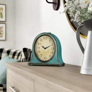 TraditionalMetalMantelClock Best Nautical Desk Clocks
