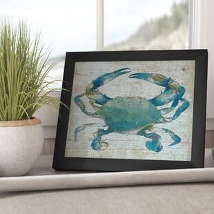 Crab-PictureFramePrintonCanvas Crab Decor & Crab Decorations