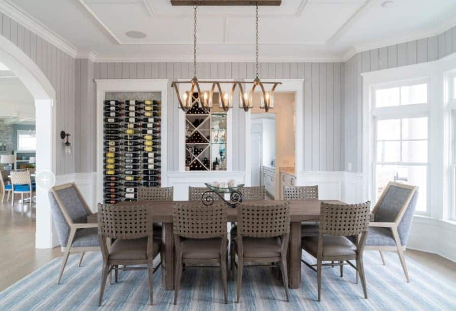 Annapolis-Waterfront-Style-by-Gina-Fitzsimmons-ASID-NKBA 62 Beach Dining Room Ideas