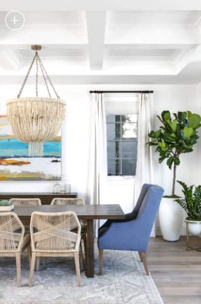 Coastal-Modern-by-Lindye-Galloway-Interiors 62 Beach Dining Room Ideas