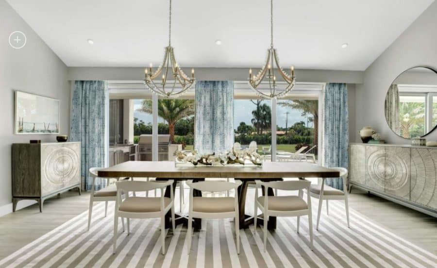 Delray-Beach-Clearly-Coastal-by-Nikki-Levy-Interiors-scaled 62 Beach Dining Room Ideas