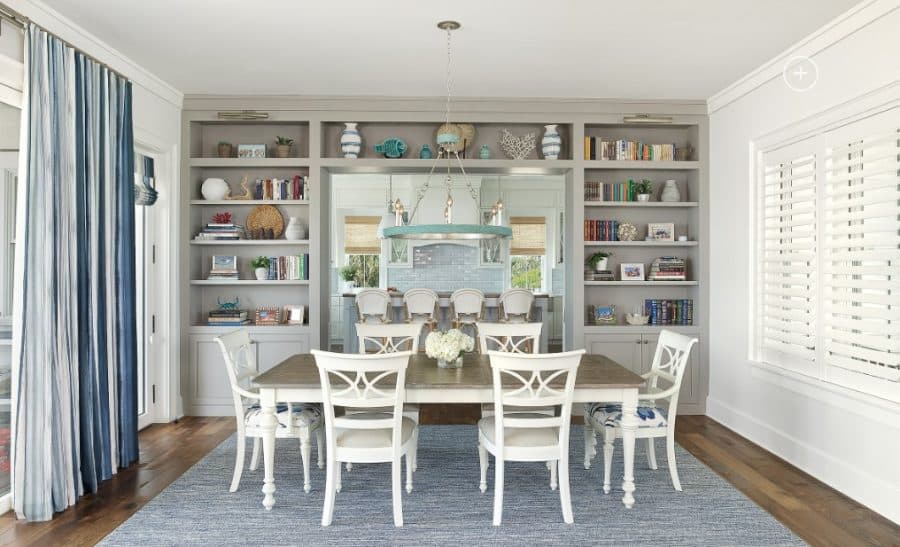 Family-Friendly-Sullivans-Island-Beachfront-by-Phillip-Smith-General-Contractor-LLC-scaled 62 Beach Dining Room Ideas