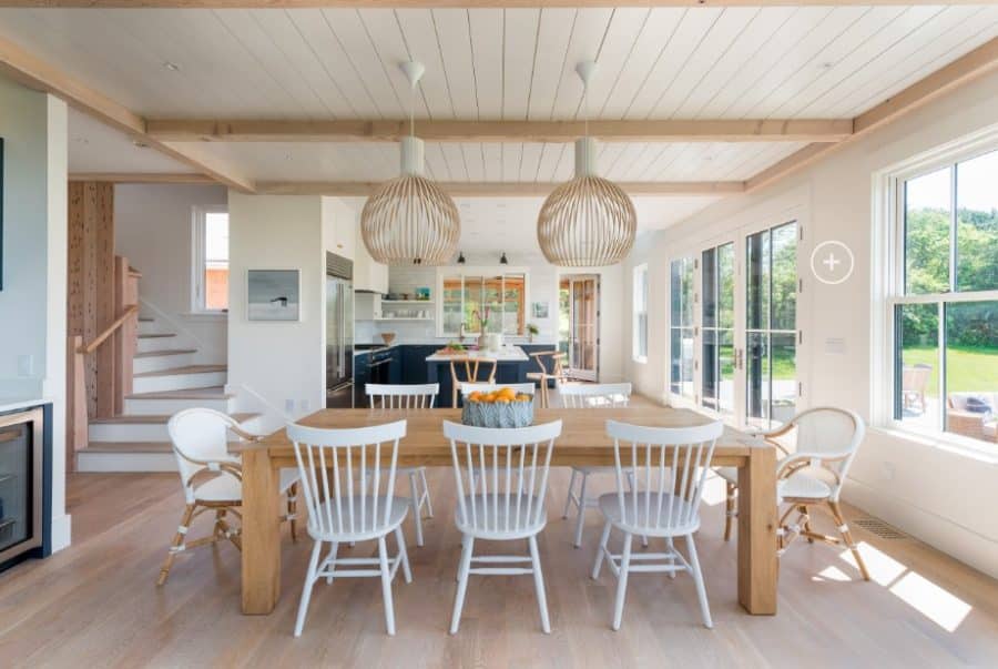 West-Tisbury-Modern-Farmhouse-by-Blue-Jay-Design-LLC-scaled 62 Beach Dining Room Ideas