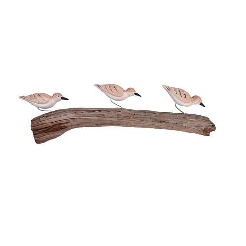 American-Made-Sandpiper-Birds-on-Driftwood-Wall-Sculpture 20 Driftwood Wall Art & Wall Decor Ideas