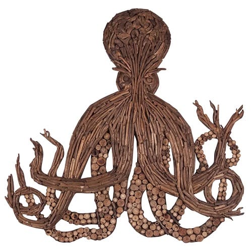 Driftwood-Octopus-Wall-Decor 20 Driftwood Wall Art & Wall Decor Ideas